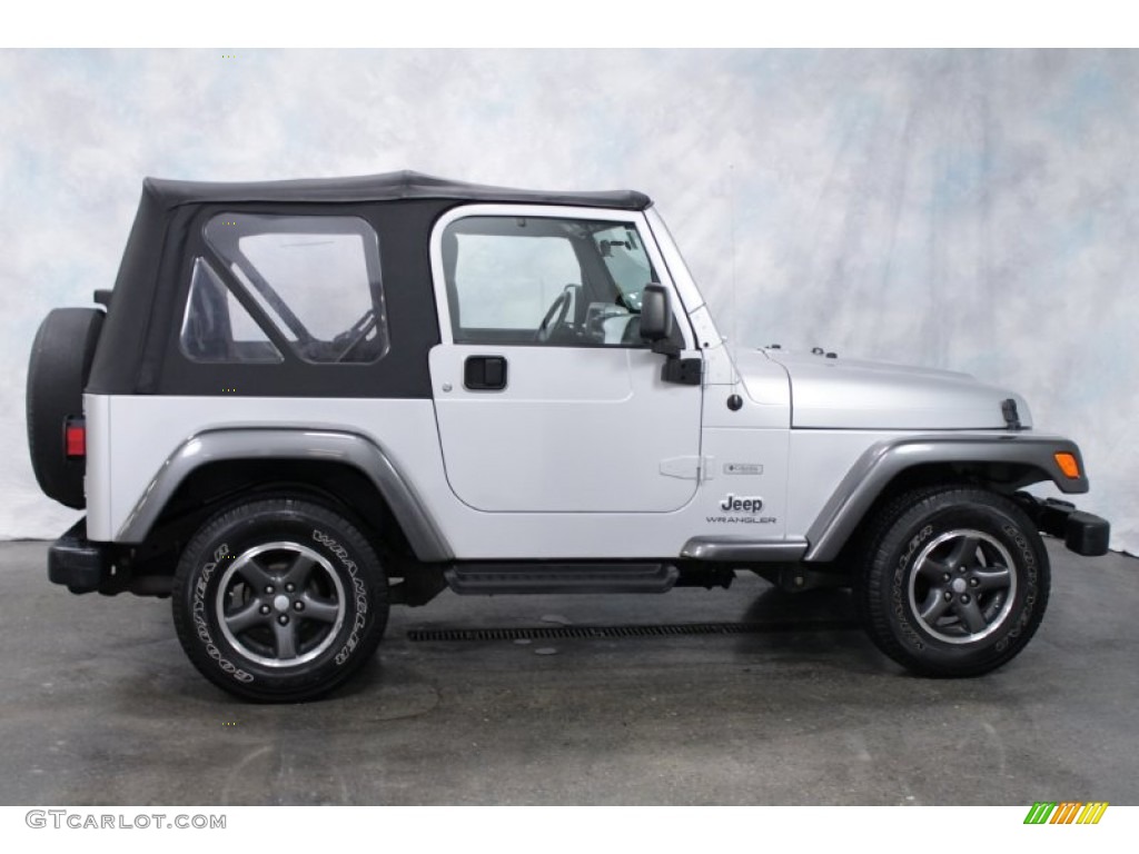 2004 Wrangler X 4x4 - Bright Silver Metallic / Dark Slate Gray photo #10