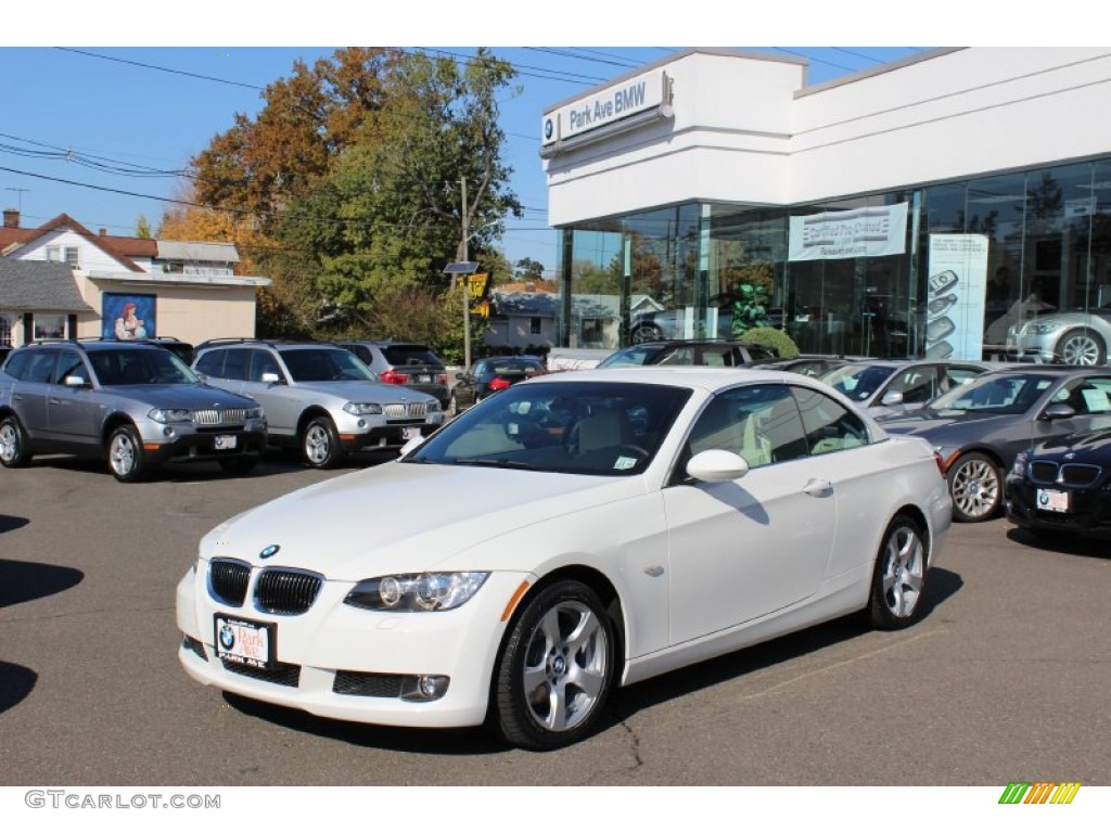 2009 3 Series 328i Convertible - Alpine White / Cream Beige Dakota Leather photo #1