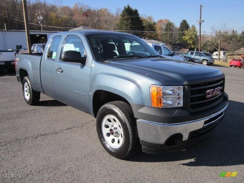 2012 Sierra 1500 Extended Cab 4x4 - Stealth Gray Metallic / Dark Titanium photo #1