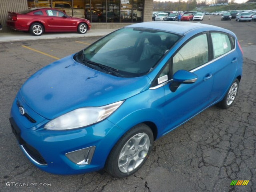 Blue Candy Metallic 2012 Ford Fiesta SES Hatchback Exterior Photo #55983136