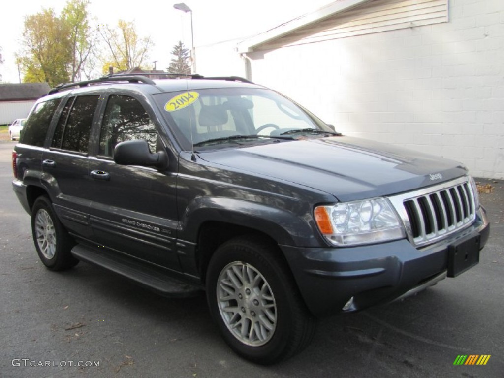 2004 Grand Cherokee Limited 4x4 - Steel Blue Pearl / Taupe photo #1