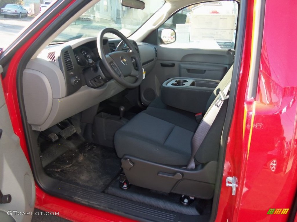 2011 Silverado 1500 LS Regular Cab 4x4 - Victory Red / Dark Titanium photo #10