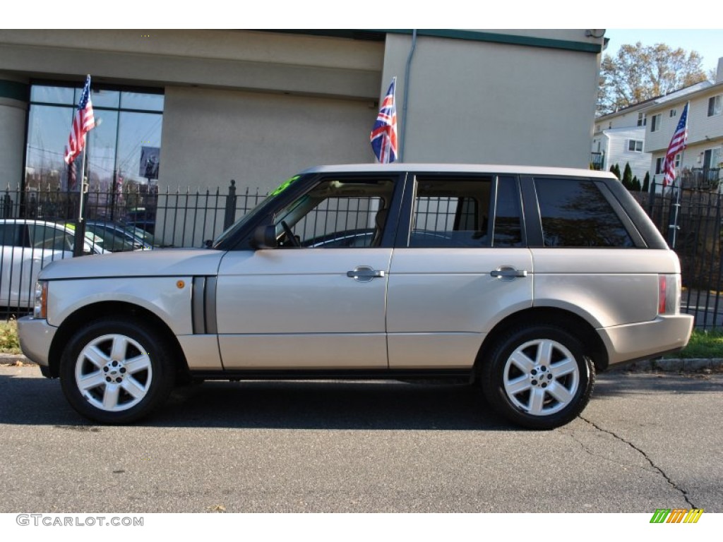 2004 Range Rover HSE - Maya Gold Metallic / Parchment/Navy photo #3