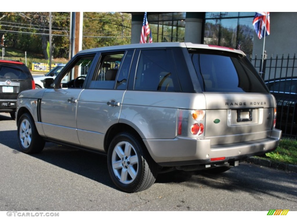 2004 Range Rover HSE - Maya Gold Metallic / Parchment/Navy photo #4