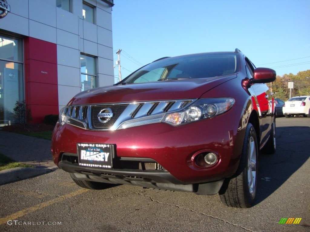 2009 Murano S AWD - Merlot Metallic / Beige photo #1