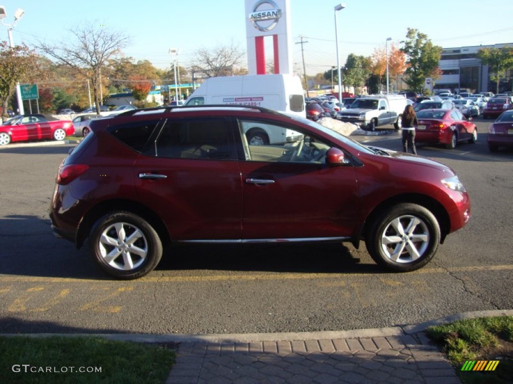 2009 Murano S AWD - Merlot Metallic / Beige photo #8