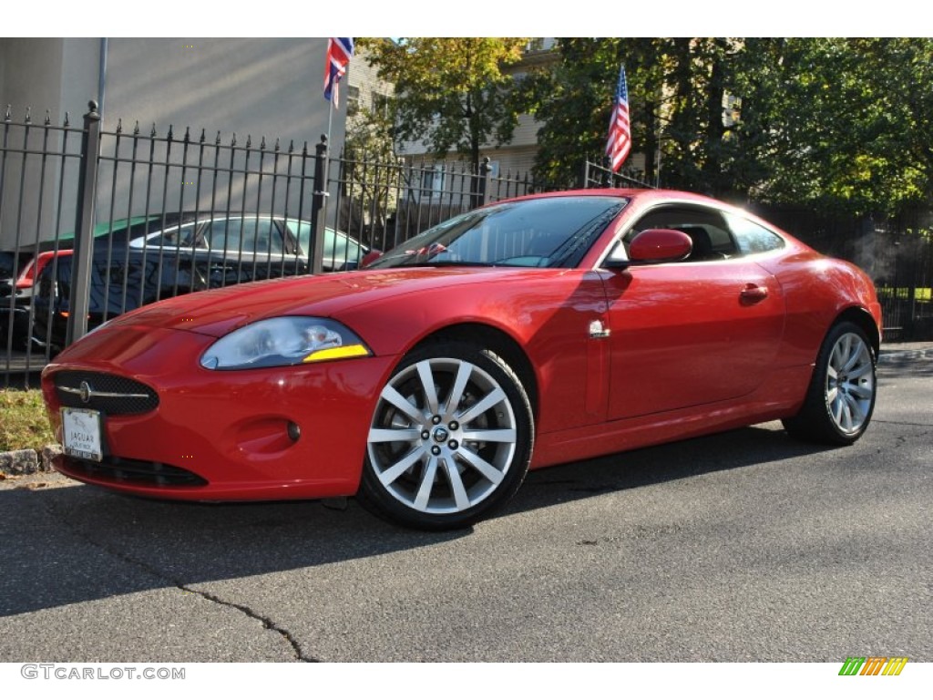 Salsa Red 2007 Jaguar XK XK8 Coupe Exterior Photo #55987048