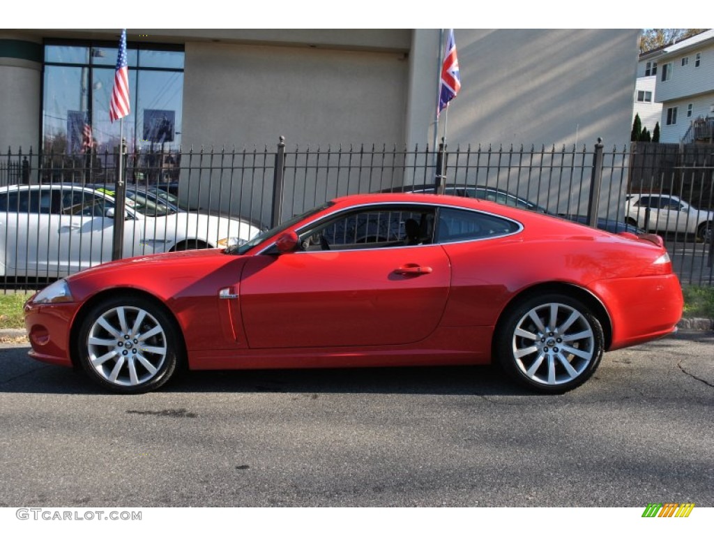 Salsa Red 2007 Jaguar XK XK8 Coupe Exterior Photo #55987064