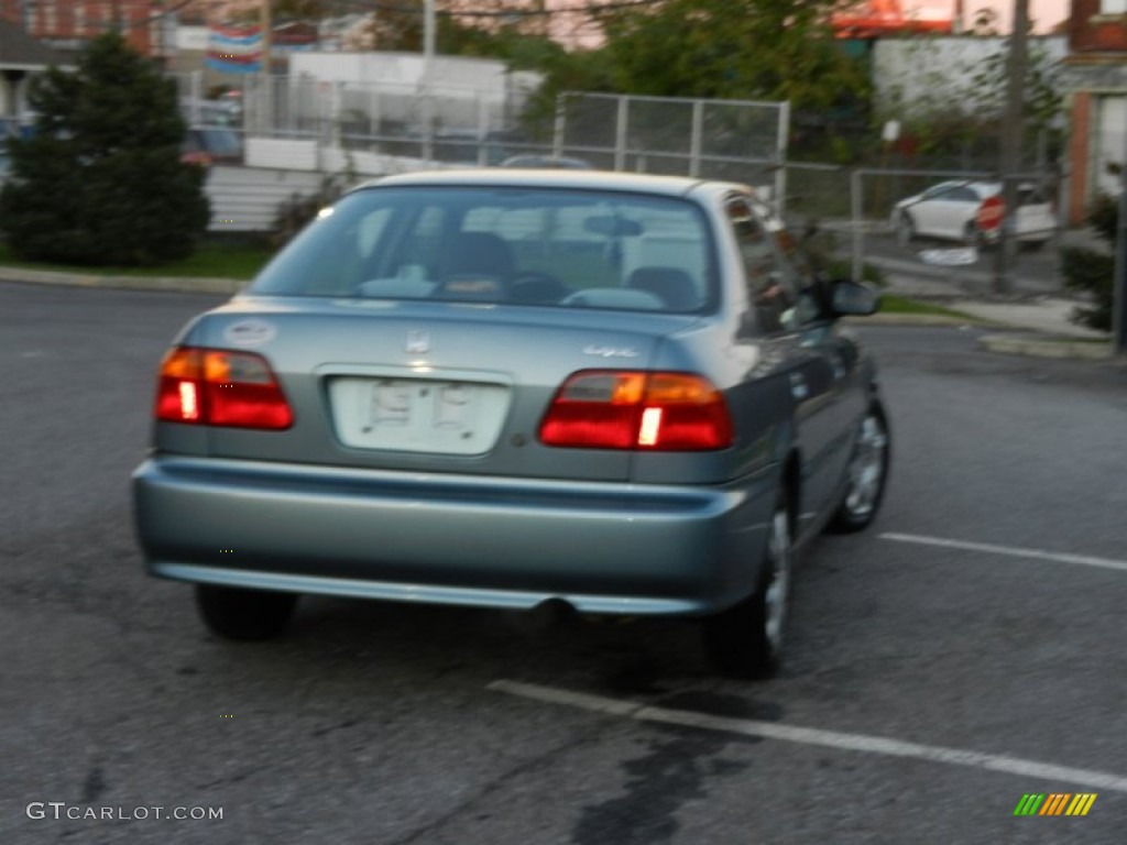 2000 Civic VP Sedan - Iced Teal Pearl / Gray photo #2