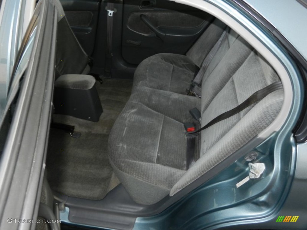 2000 Civic VP Sedan - Iced Teal Pearl / Gray photo #7