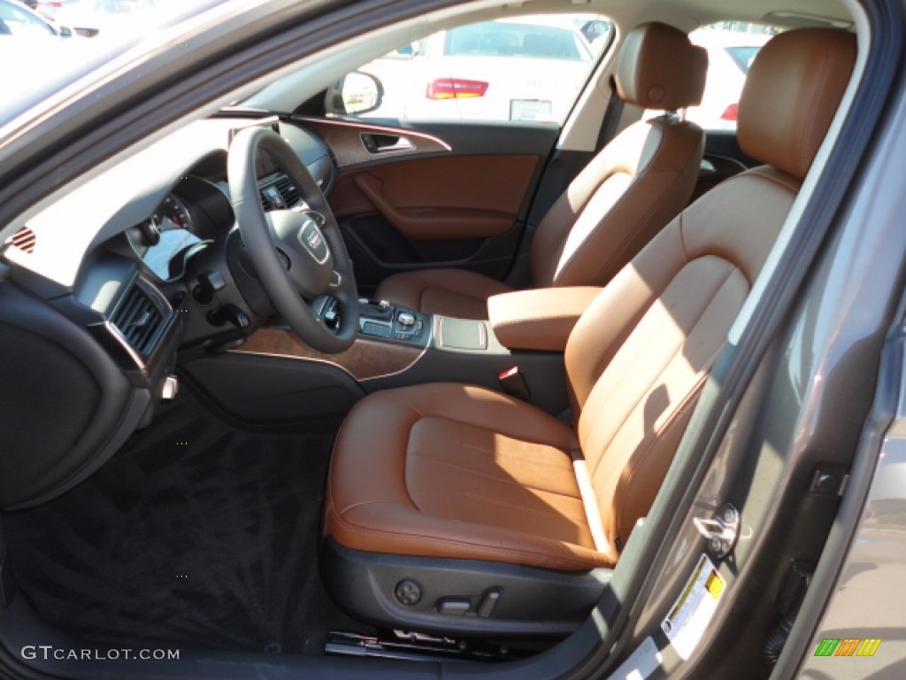Nougat Brown Interior 2012 Audi A6 3.0T quattro Sedan Photo #55990114
