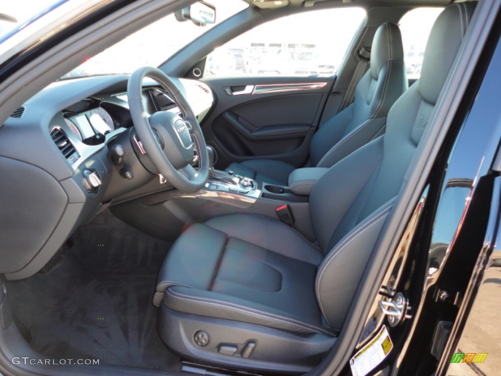 Black/Black Interior 2012 Audi S4 3.0T quattro Sedan Photo #55990489