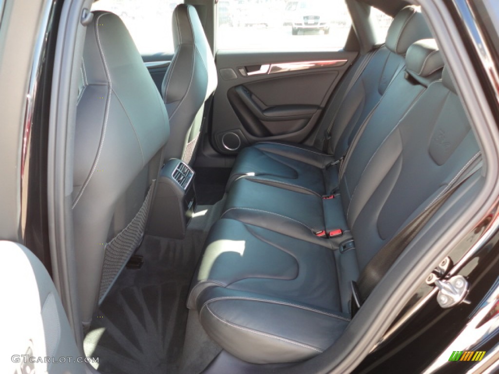 Black/Black Interior 2012 Audi S4 3.0T quattro Sedan Photo #55990495