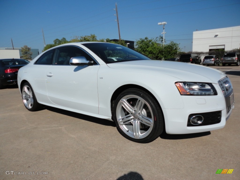 2012 S5 4.2 FSI quattro Coupe - Glacier White Metallic / Black photo #1