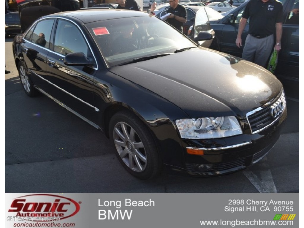 2005 A8 4.2 quattro - Brilliant Black / Black/Amaretto photo #1