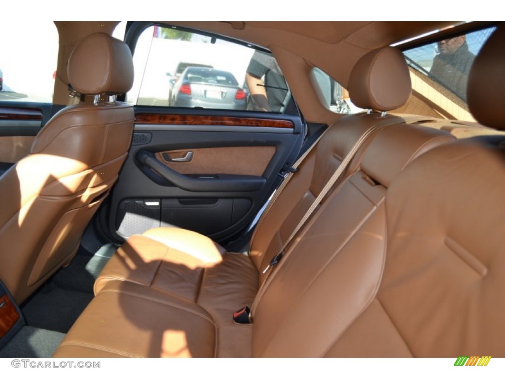 2005 A8 4.2 quattro - Brilliant Black / Black/Amaretto photo #6