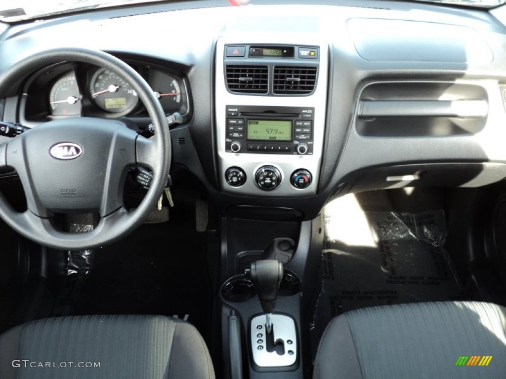 2009 Kia Sportage EX V6 Black Dashboard Photo #55991299