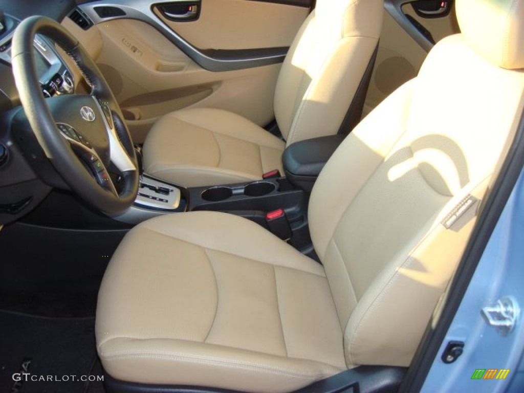 Beige Interior 2011 Hyundai Elantra Limited Photo #55991482