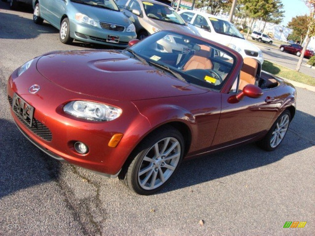 Copper Red Mica 2006 Mazda MX-5 Miata Grand Touring Roadster Exterior Photo #55991743