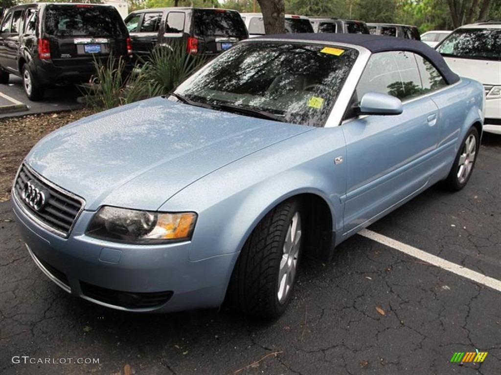 2005 A4 1.8T Cabriolet - Crystal Blue Metallic / Beige photo #4