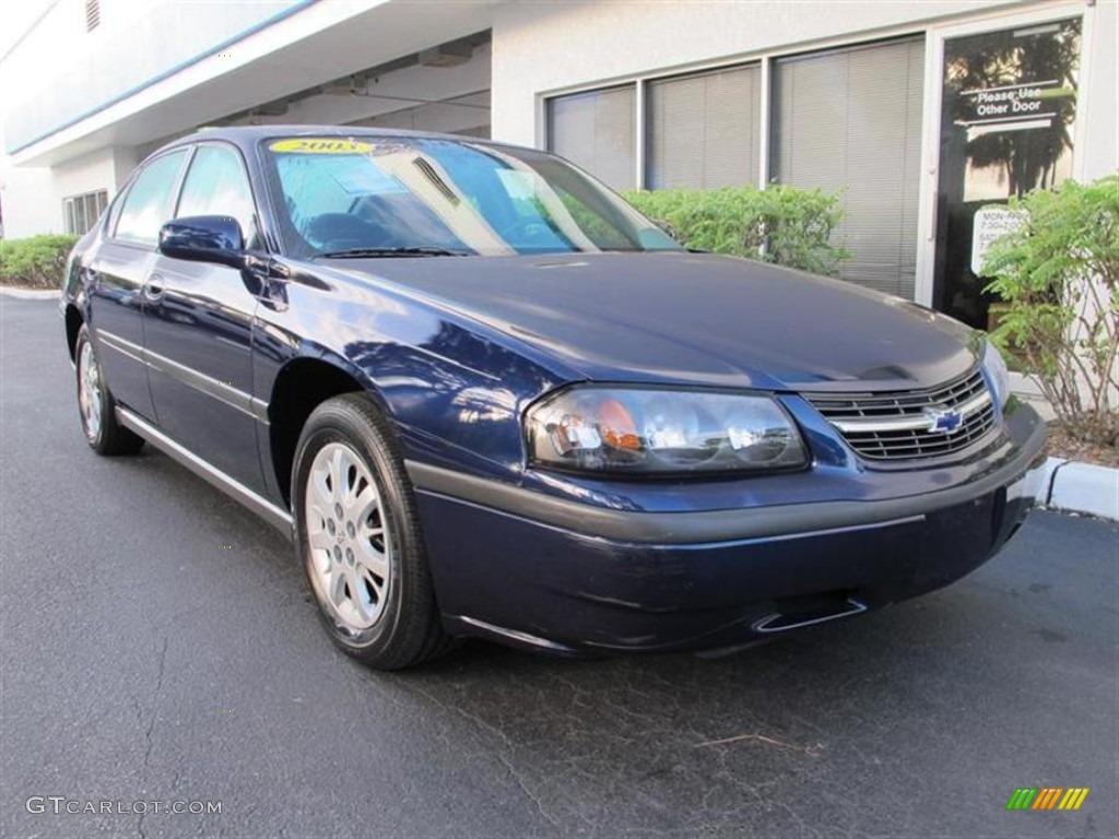 2002 Impala  - Navy Blue Metallic / Medium Gray photo #1