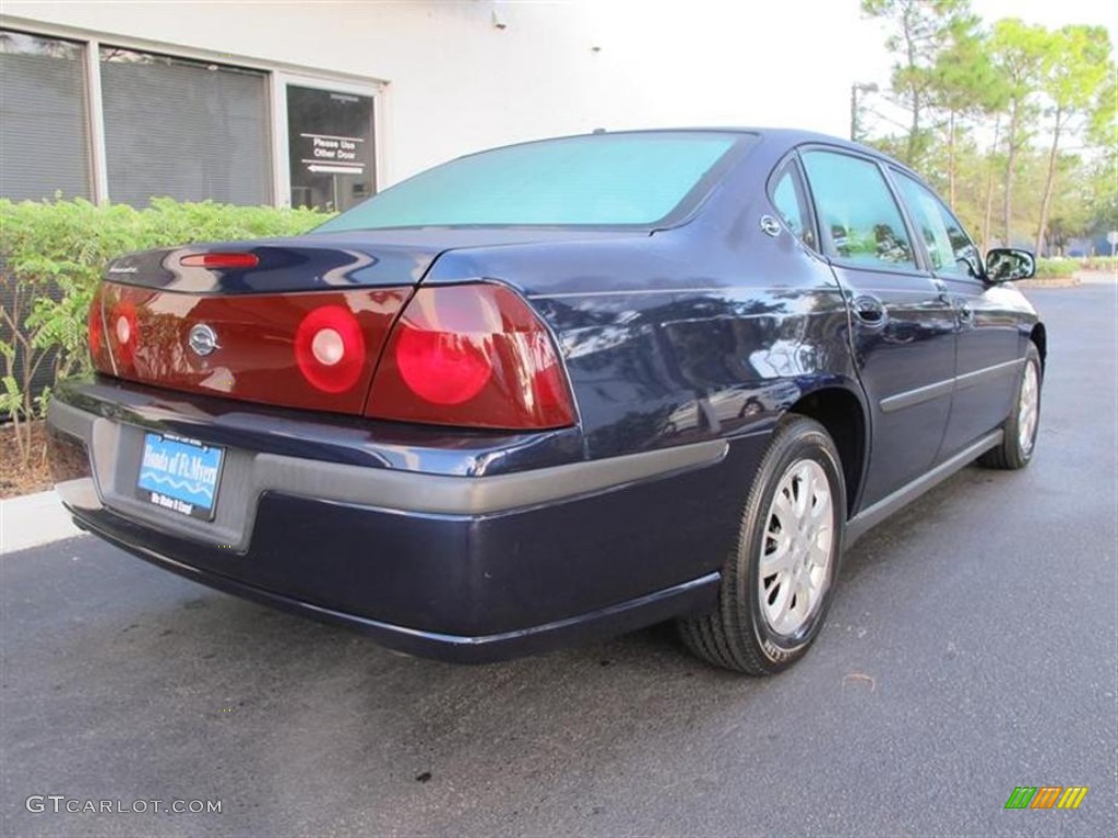 2002 Impala  - Navy Blue Metallic / Medium Gray photo #3