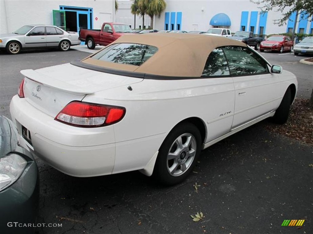 2001 Solara SE Convertible - White Diamond Pearl / Ivory photo #2