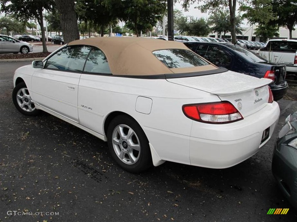 2001 Solara SE Convertible - White Diamond Pearl / Ivory photo #3