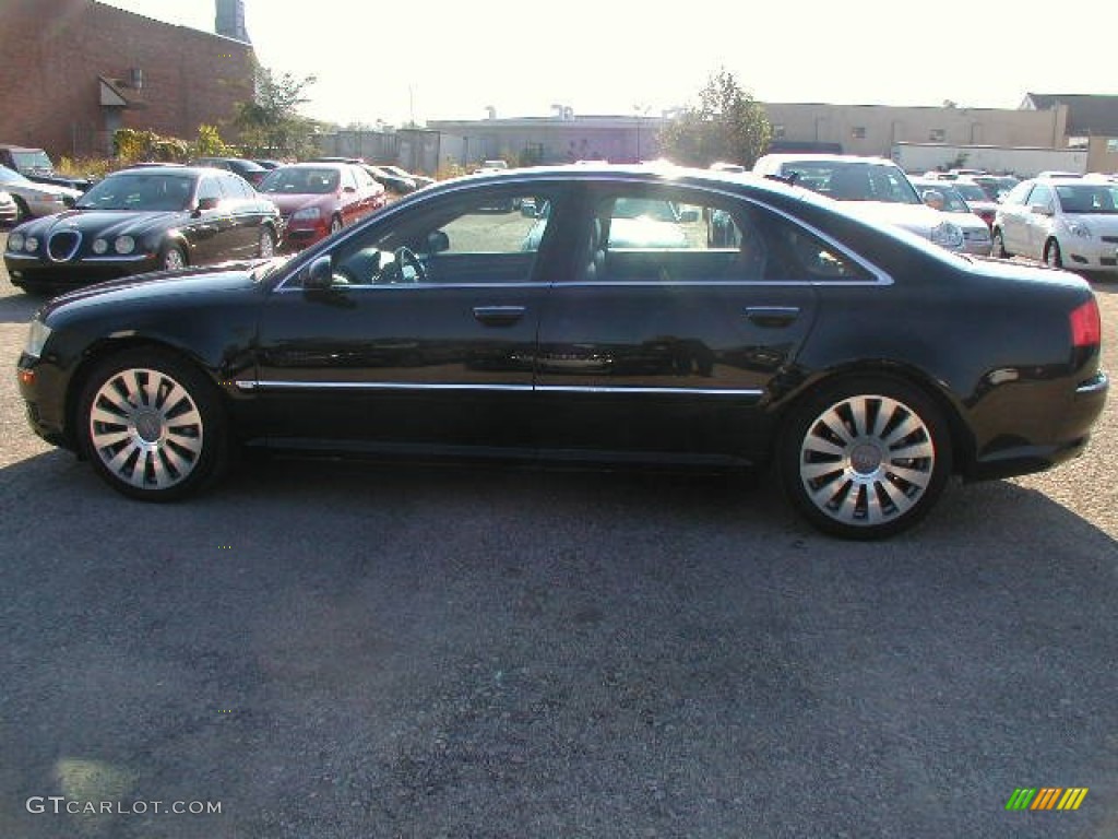 2005 A8 4.2 quattro - Brilliant Black / Black/Amaretto photo #1