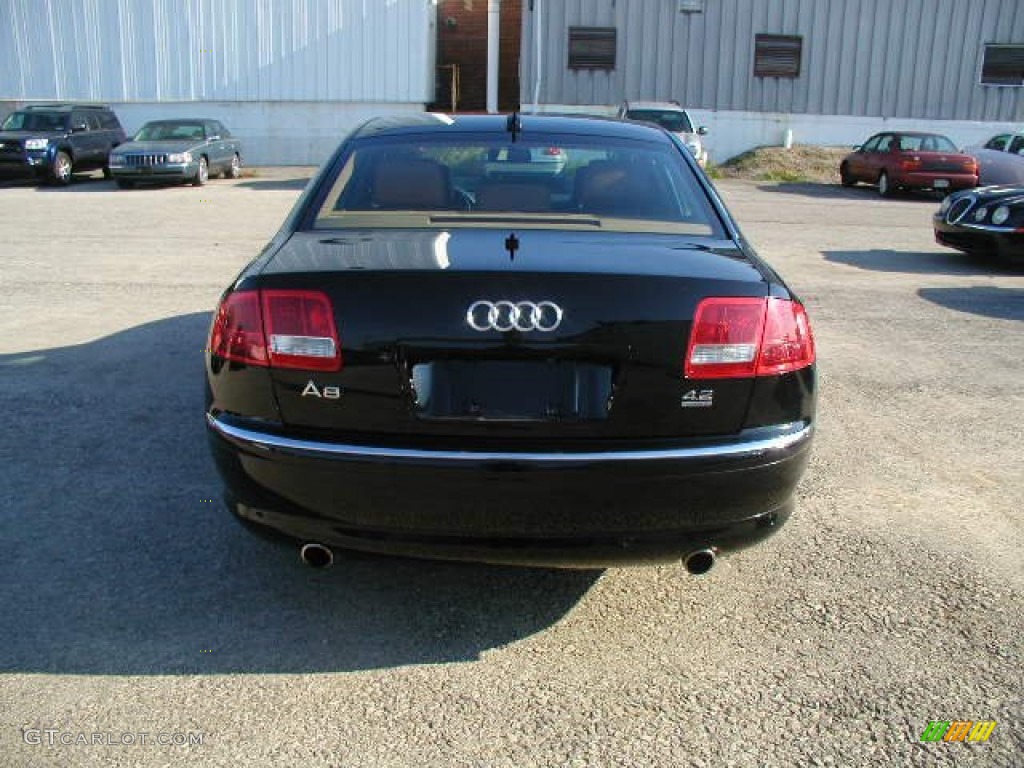 2005 A8 4.2 quattro - Brilliant Black / Black/Amaretto photo #3