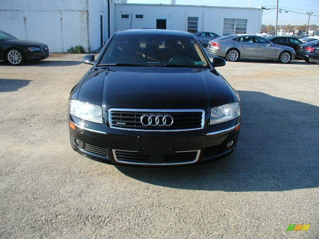 2005 A8 4.2 quattro - Brilliant Black / Black/Amaretto photo #7