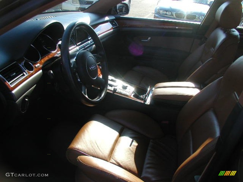 2005 A8 4.2 quattro - Brilliant Black / Black/Amaretto photo #9