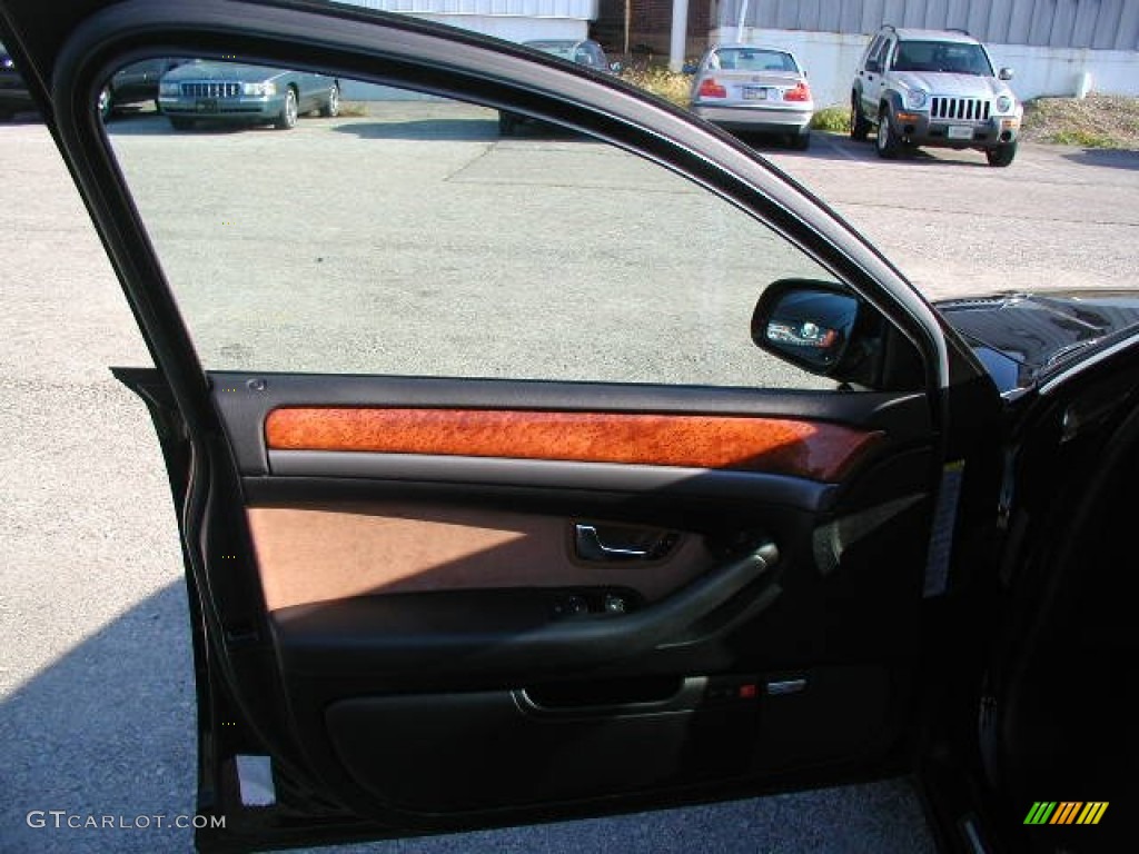 2005 A8 4.2 quattro - Brilliant Black / Black/Amaretto photo #10