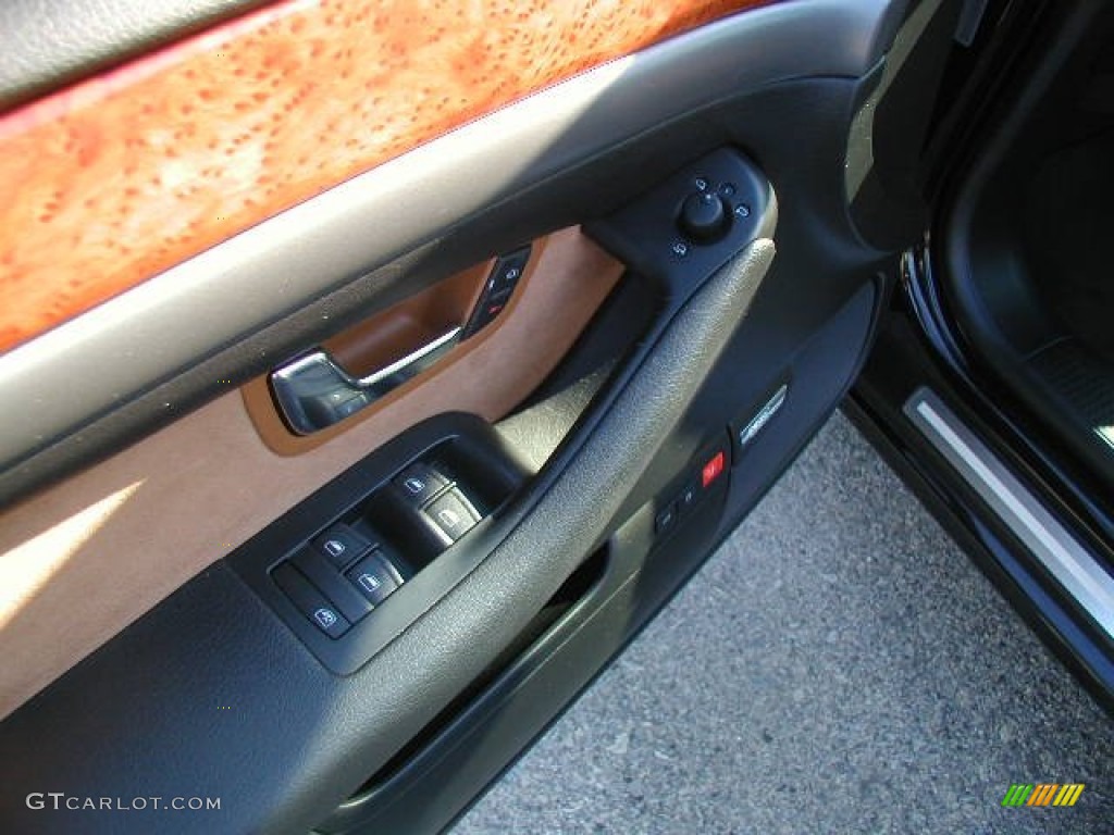 2005 A8 4.2 quattro - Brilliant Black / Black/Amaretto photo #11