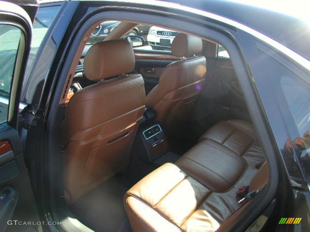 2005 A8 4.2 quattro - Brilliant Black / Black/Amaretto photo #12