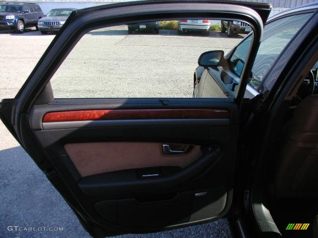 2005 A8 4.2 quattro - Brilliant Black / Black/Amaretto photo #14