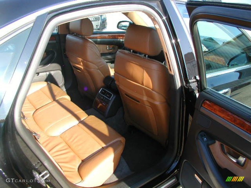 2005 A8 4.2 quattro - Brilliant Black / Black/Amaretto photo #16