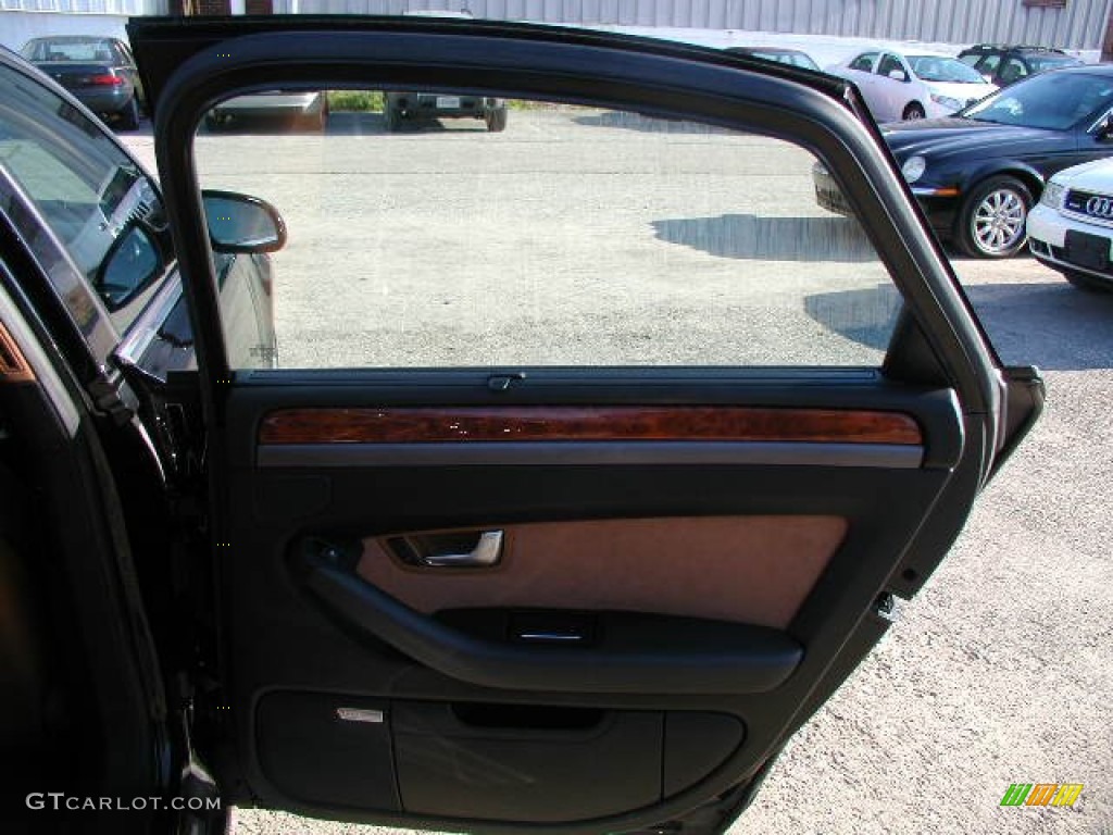 2005 A8 4.2 quattro - Brilliant Black / Black/Amaretto photo #18