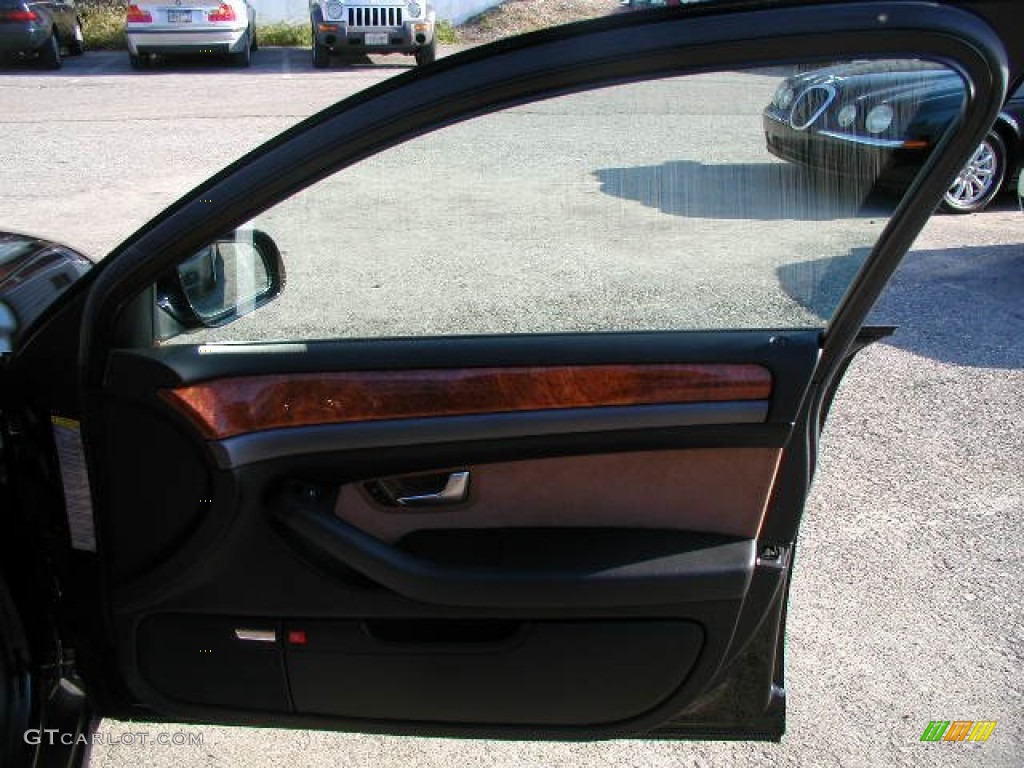 2005 A8 4.2 quattro - Brilliant Black / Black/Amaretto photo #21