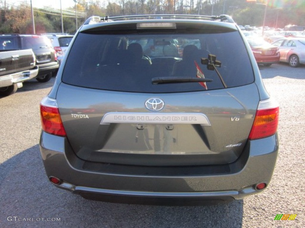 2009 Highlander V6 4WD - Cypress Green Pearl / Sand Beige photo #4