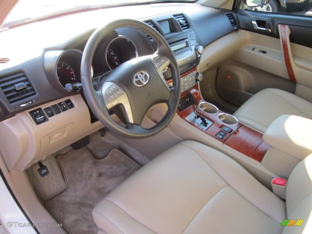 Sand Beige Interior 2010 Toyota Highlander Limited 4WD Photo #55994404