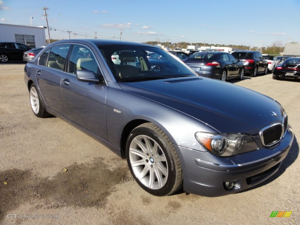 2006 7 Series 750Li Sedan - Michigan Blue Metallic / Dark Beige/Beige III photo #4