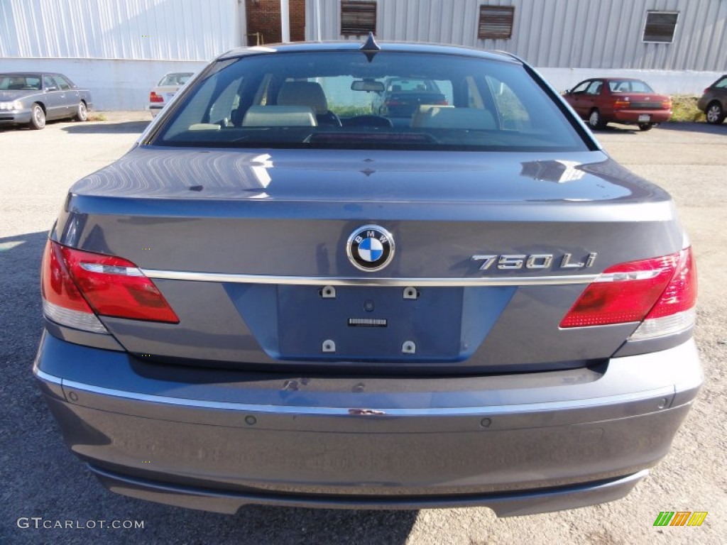 2006 7 Series 750Li Sedan - Michigan Blue Metallic / Dark Beige/Beige III photo #9
