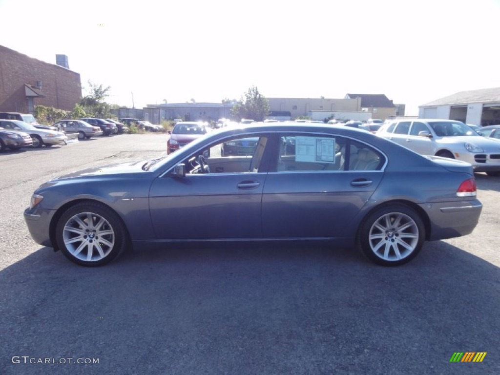 2006 7 Series 750Li Sedan - Michigan Blue Metallic / Dark Beige/Beige III photo #11