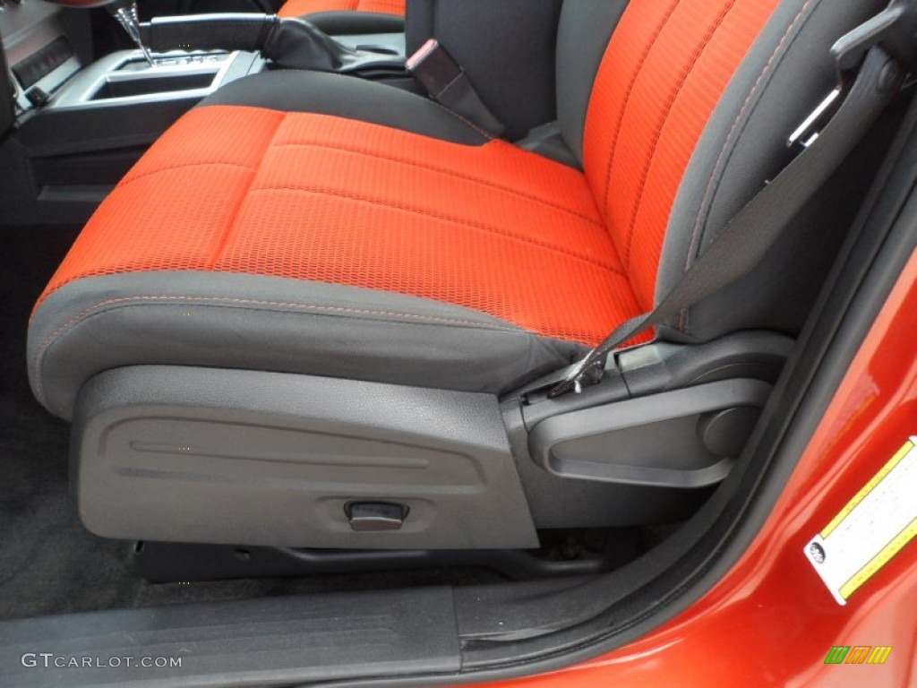 Dark Slate Gray/Orange Interior 2008 Dodge Nitro R/T Photo #55996651