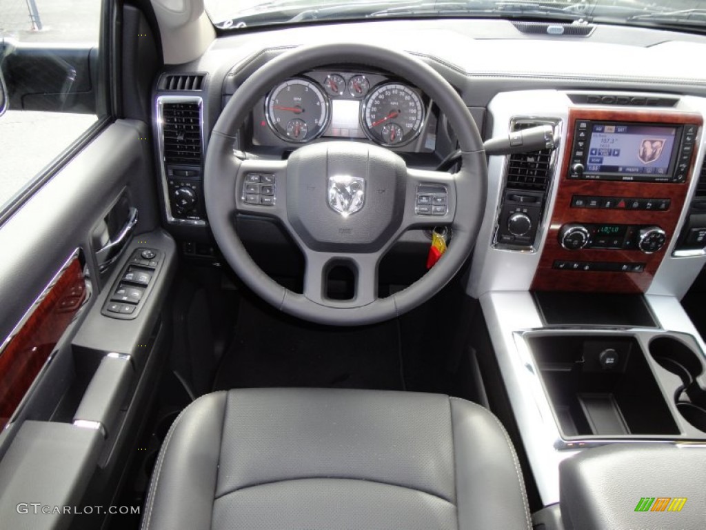 2012 Dodge Ram 2500 HD Laramie Crew Cab 4x4 Dark Slate Dashboard Photo #55997852