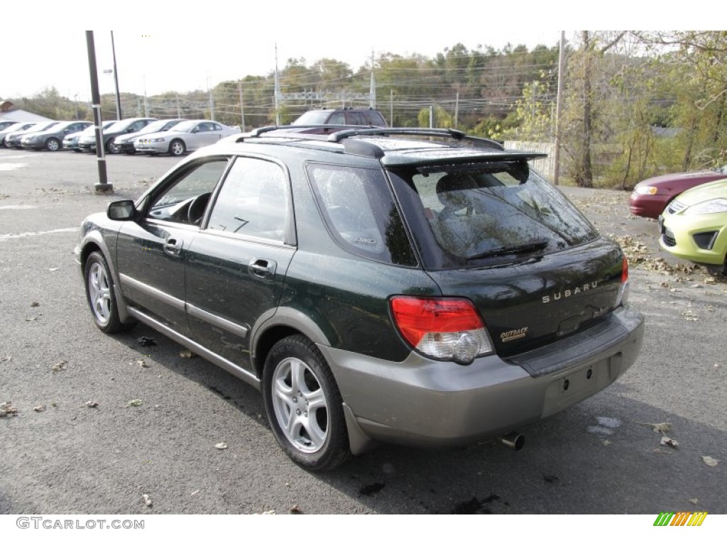 2004 Impreza Outback Sport Wagon - Woodland Green Pearl / Gray photo #10