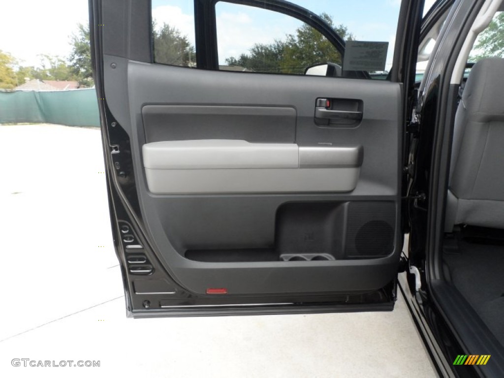 2012 Toyota Tundra SR5 CrewMax Graphite Door Panel Photo #55999456