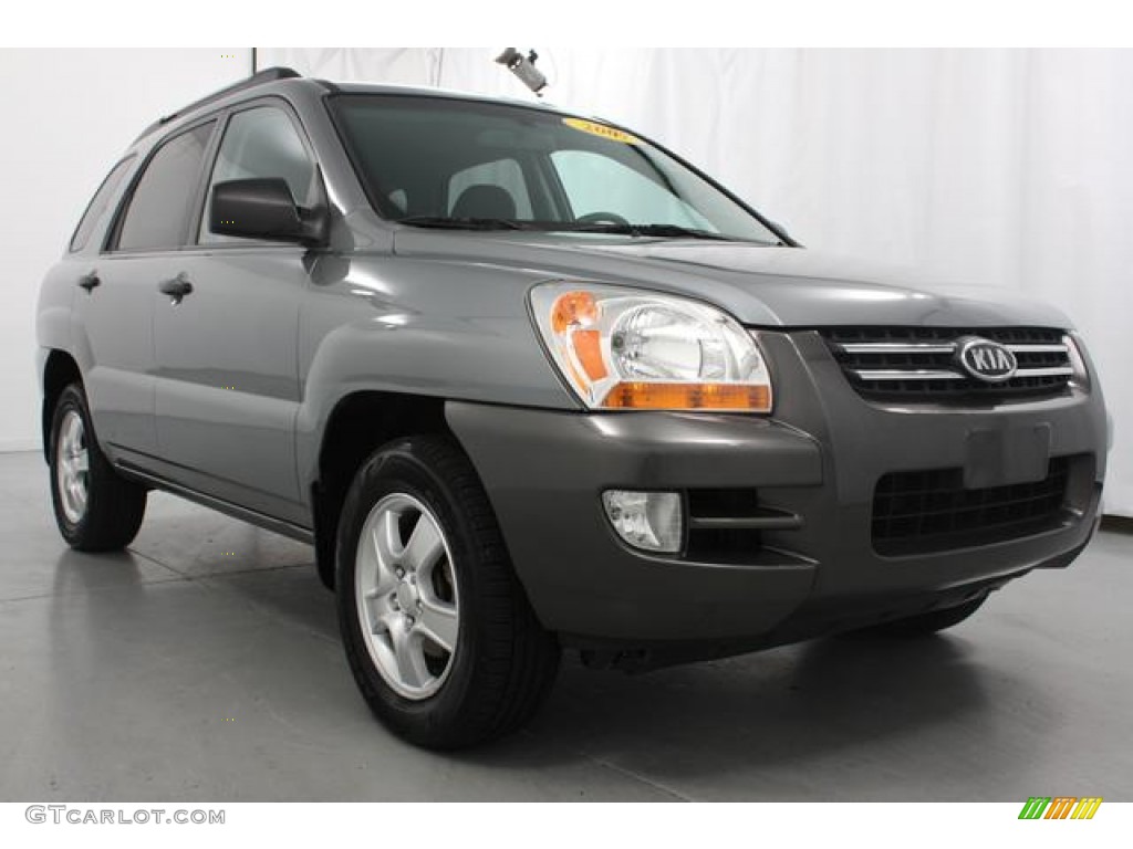 Steel Silver 2007 Kia Sportage LX Exterior Photo #55999575