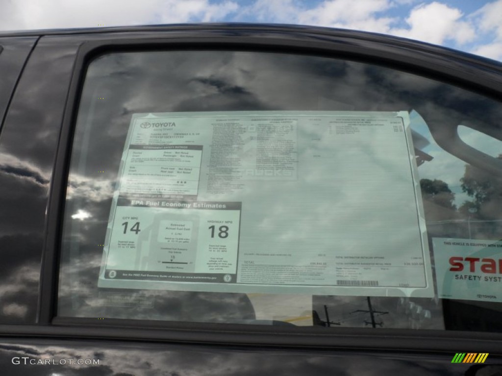 2012 Toyota Tundra SR5 CrewMax Window Sticker Photo #55999879